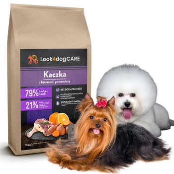 Karma Look4dog CARE dla psów małych ras kaczka 2 kg